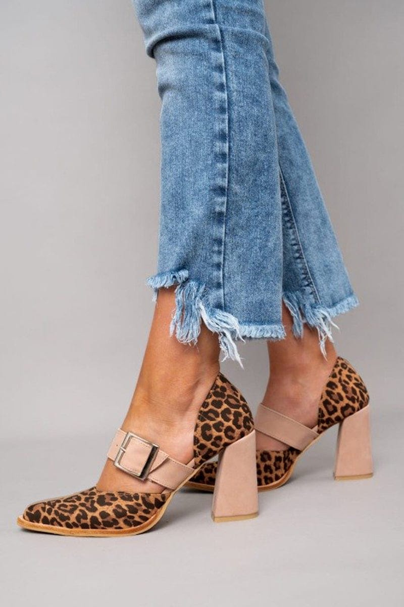 Sienna | Leopard Print Block Heels