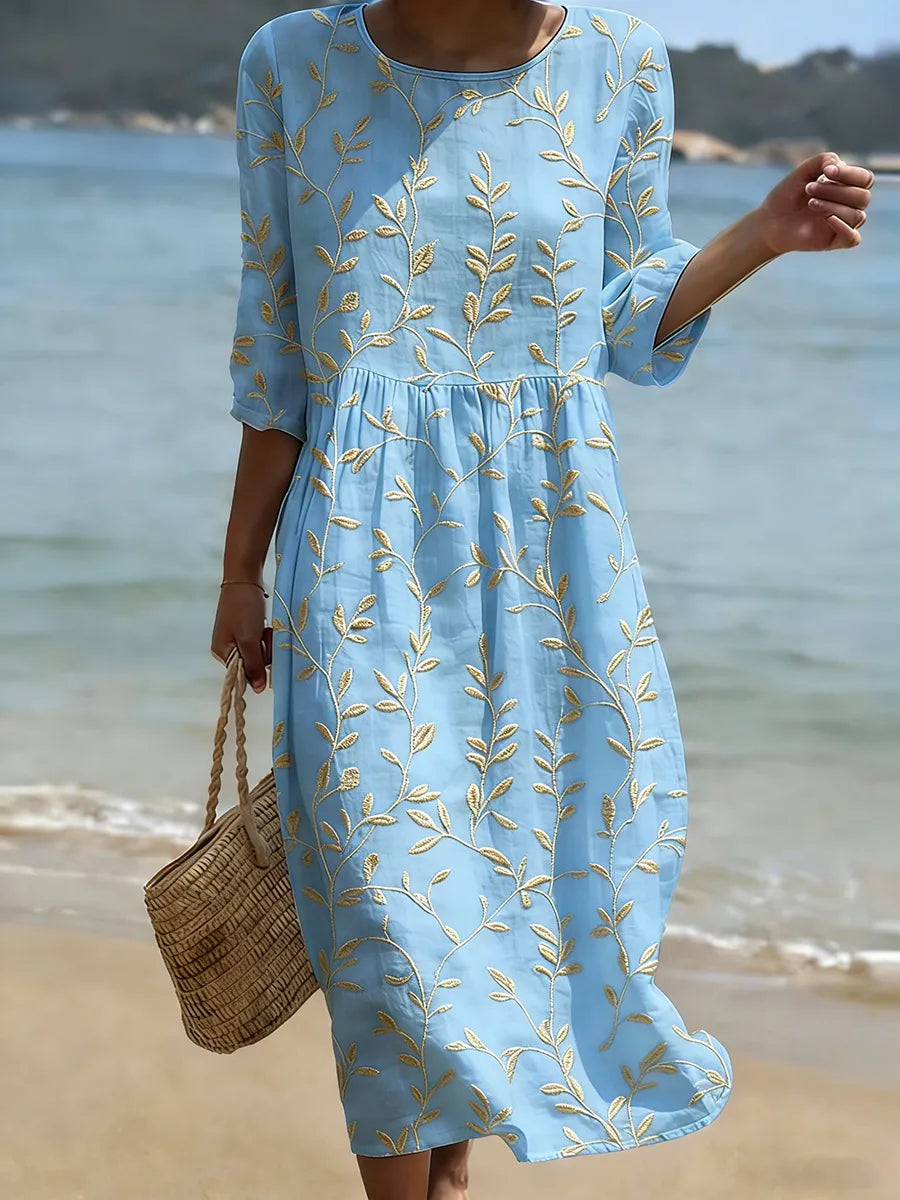 Florina Botanical Midi Dress