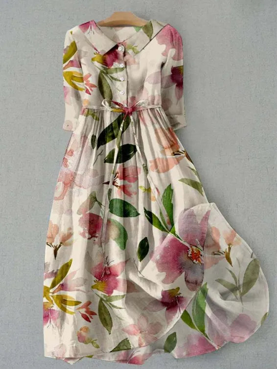 Ophelia - Floral Midi Dress
