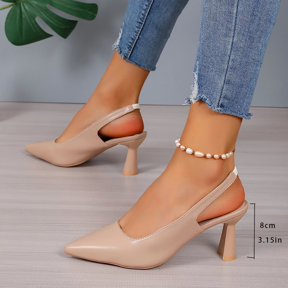 Evelyn | Slingback Heels