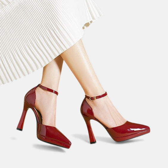 Amelia | Ankle Strap Pump Heels