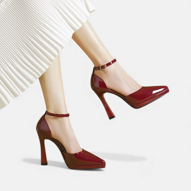 Amelia | Ankle Strap Pump Heels