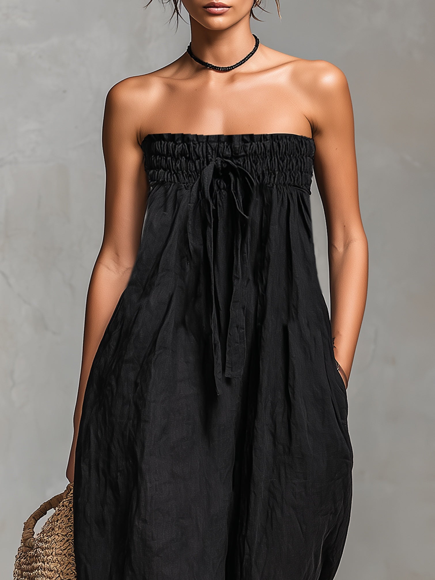 Chloe | Strapless Summer Jumpsuit