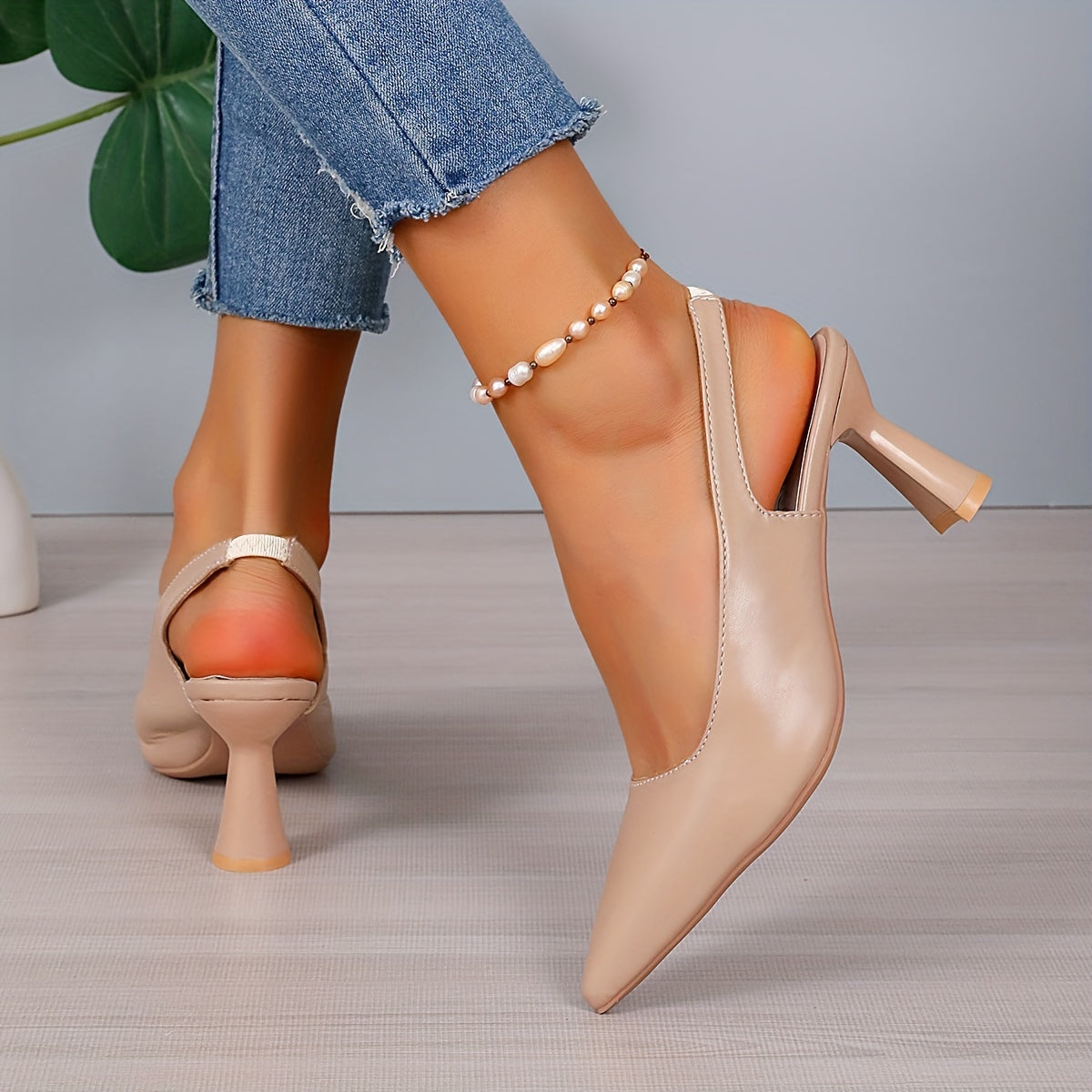 Evelyn | Slingback Heels
