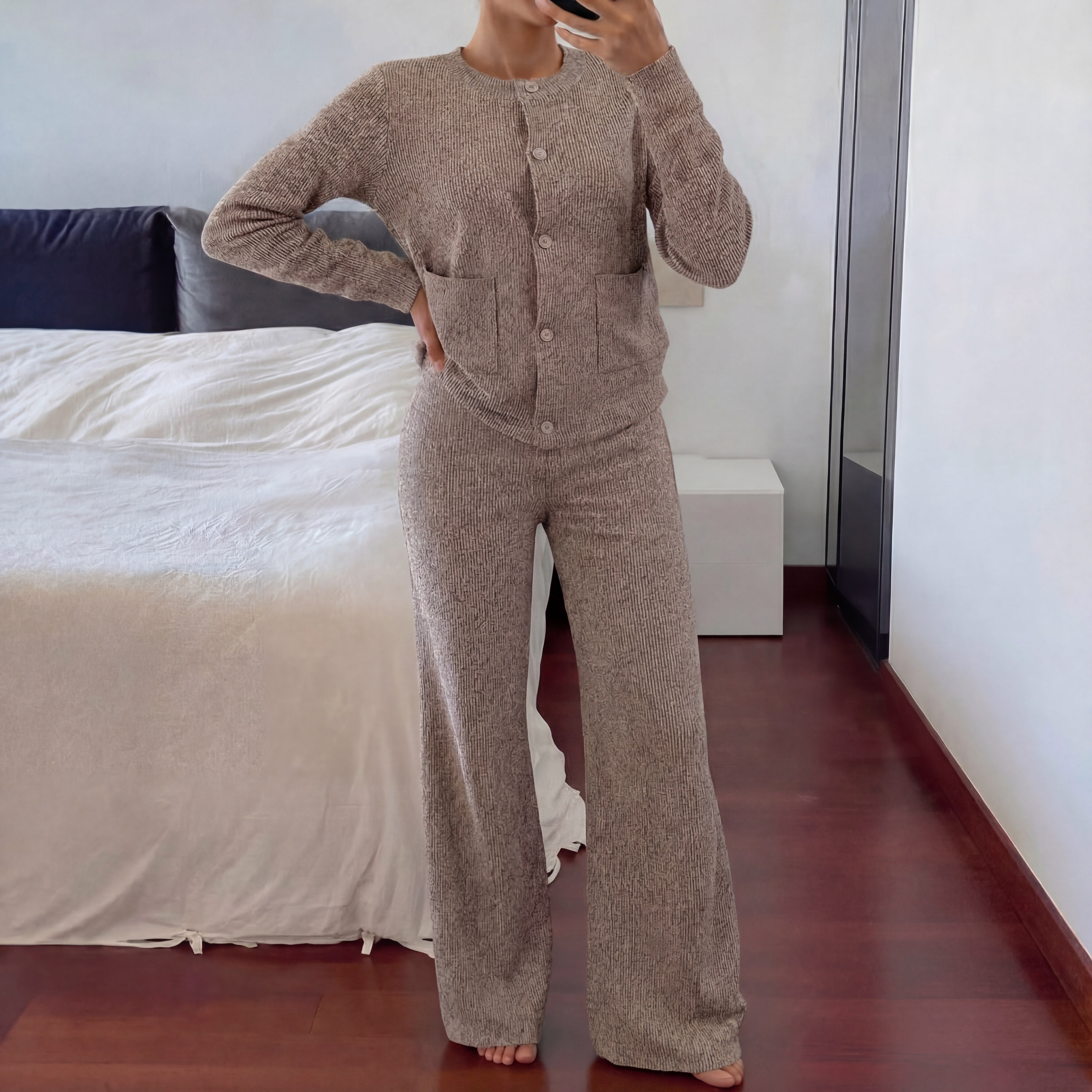 LUCIA | Cozy Knit Sweater & Wide Leg Two-Piece Set