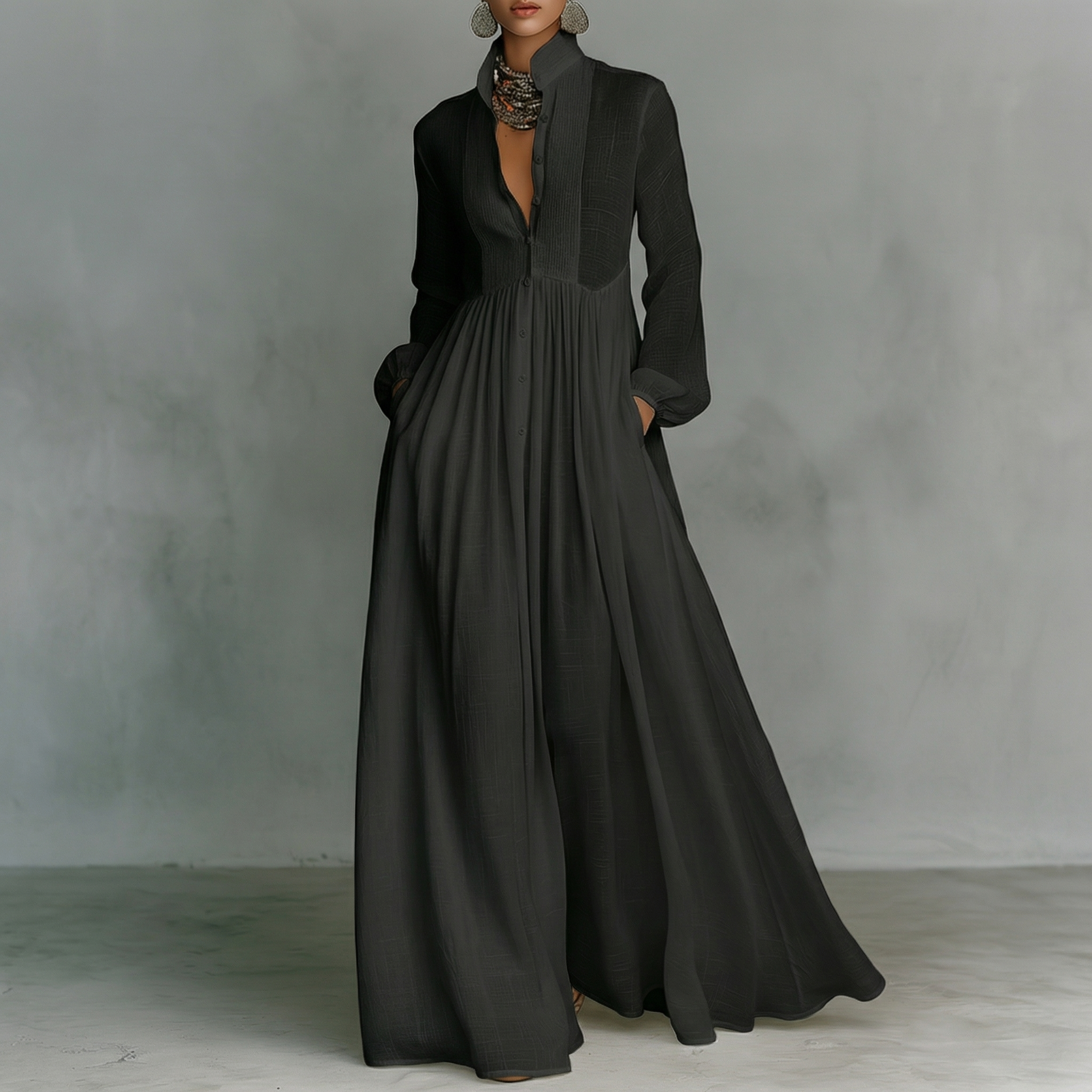 Iris | Minimalist Maxi Dress